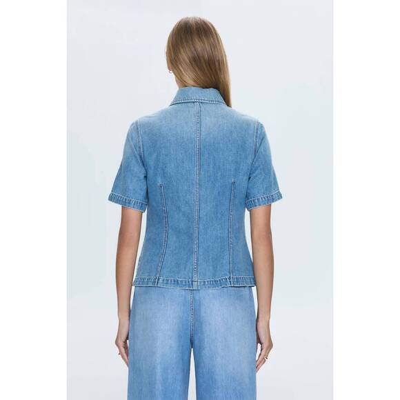 NEW PISTOLA cyndi denim shirt in palo alto - Picture 4 of 6